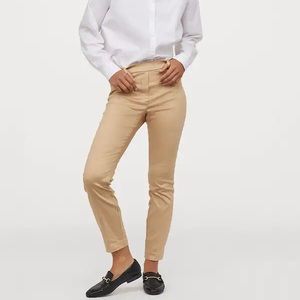 Zara Basic Ankle Beige Chino pants slim fit size 8